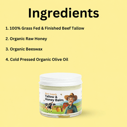 No Essential Oils - Tallow & Honey Balm