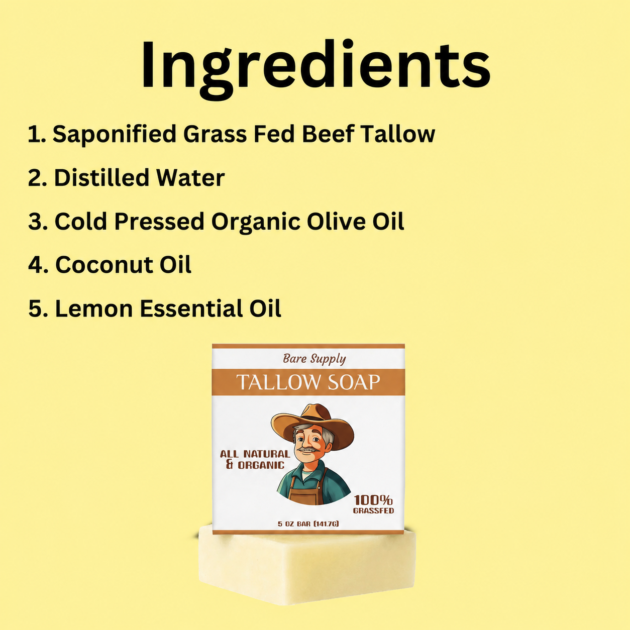 Tallow Soap Bar