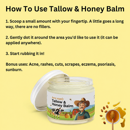 Tallow & Honey Balm - 2 oz